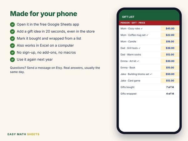 The tracker on a phone in a store